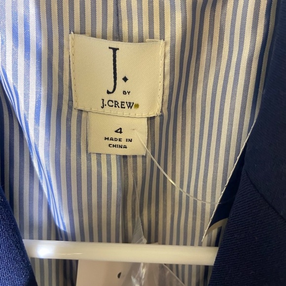 2 🔖 J. CREW Factory Schoolboy Blazer Jacket Navy Blue Gold Button $138 - Picture 7 of 8